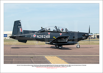 N2824B - Affinity Flying Services Beechcraft T-6C Texan II  (Msn PM-110) - 01