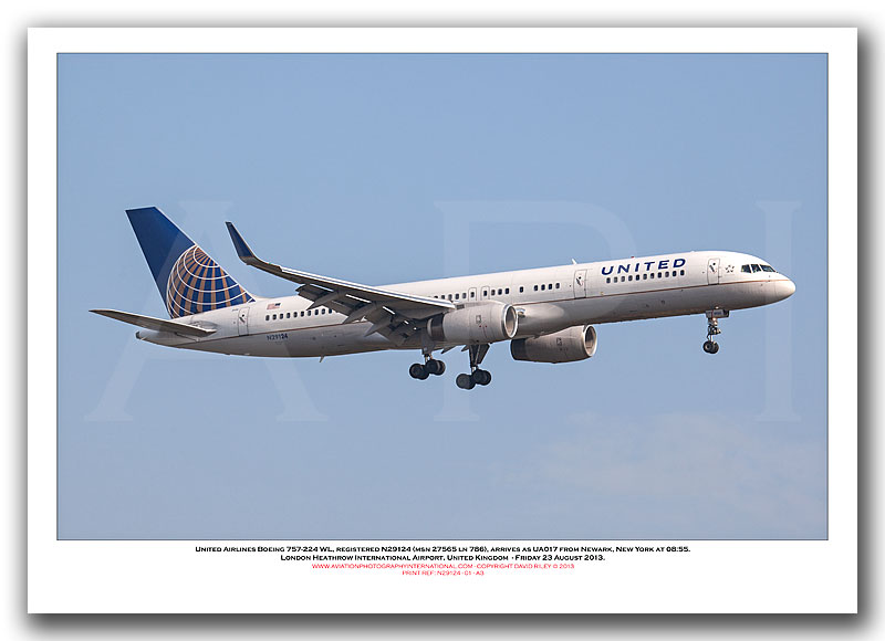 N29124 - United Airlines Boeing 757-224 WL  (Msn 27565 ln 786) - 01