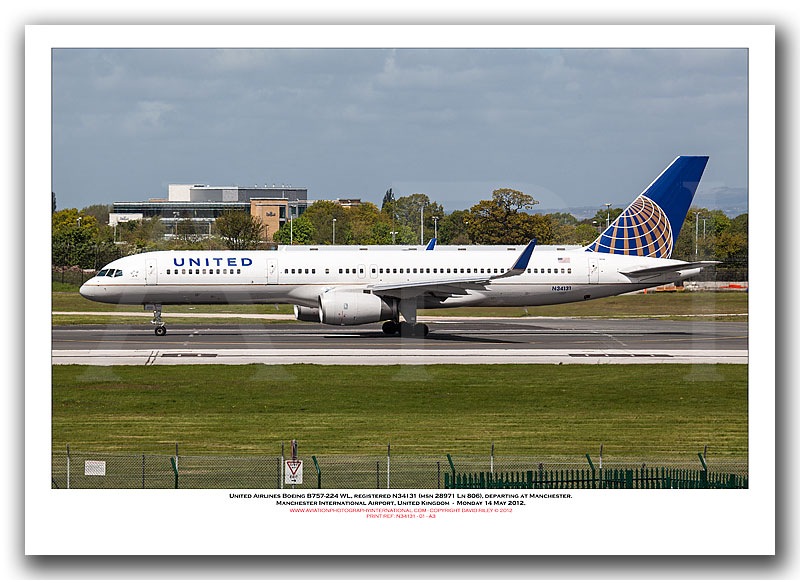 N34131 - United Airlines Boeing 757-224 WL  (Msn 28971 Ln 806) - 01