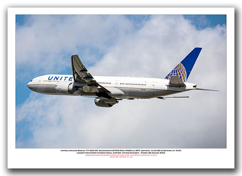 N37018 - United Airlines Boeing 777-224 ER   (Msn 31680 Ln 397) - 01