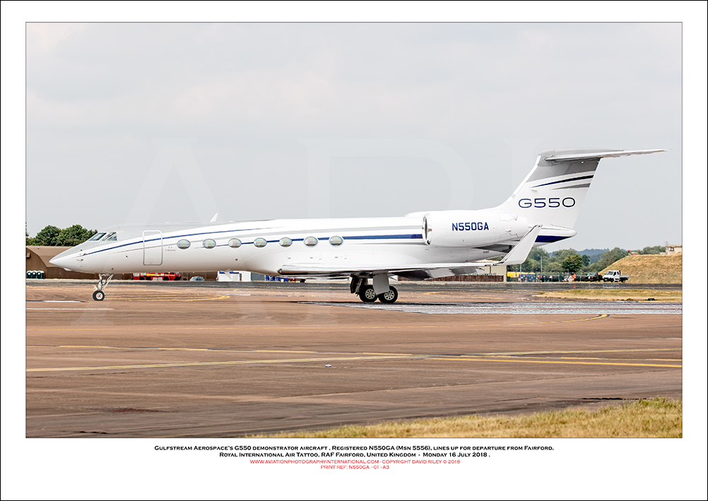 N550GA - Gulfstream Aerospace�s G550 demonstrator aircraft  (Msn 5556) - 01