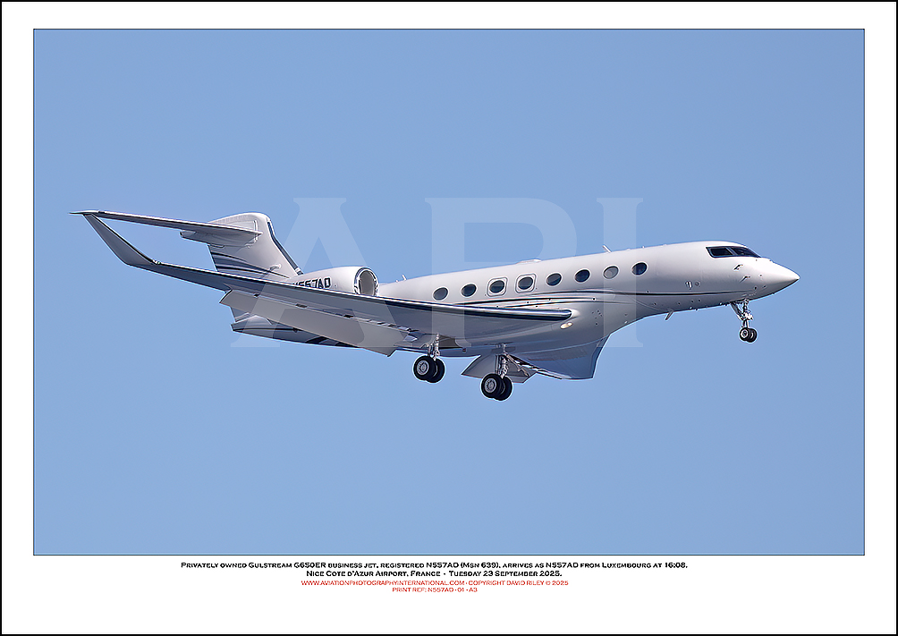 N557AD - Gulfstream Aerospace Gulstream G650 ER  (Msn 639) - 01
