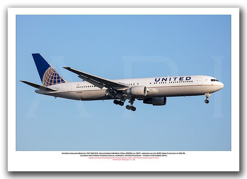 N642UA - United Airlines Boeing 767-322 ER  (Msn 25092 Ln 367) - 02