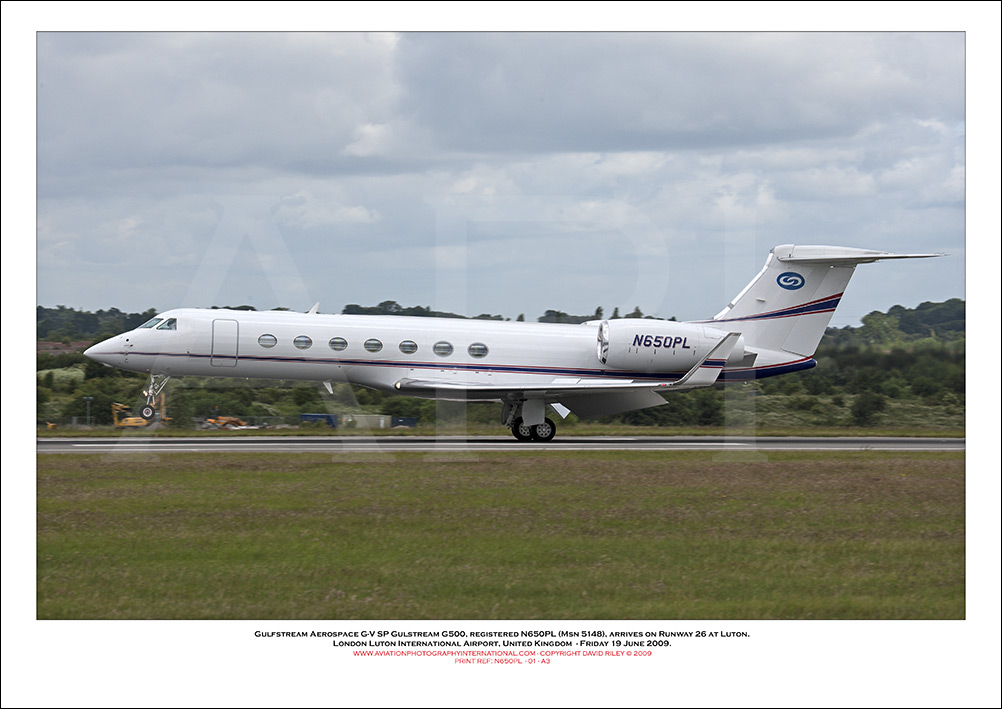 N650PL - Gulfstream Aerospace G-V SP Gulstream G500  (Msn 5148) - 01