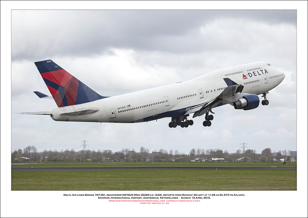 N674US - Delta Air Lines Boeing 747-451  (Msn  30269 Ln 1232) - 01
