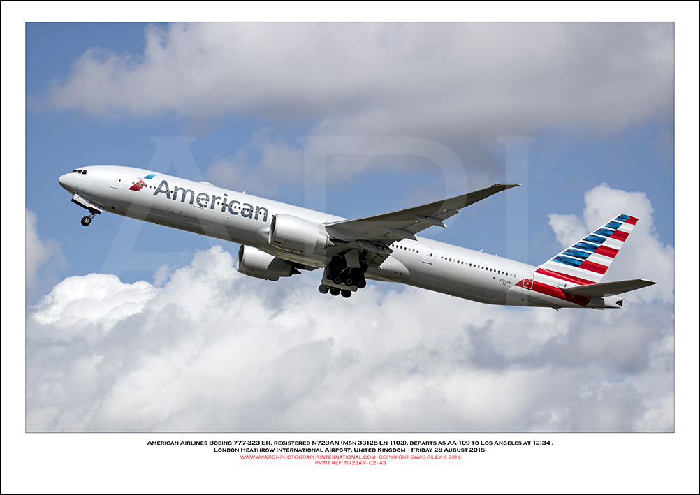 N723AN- American Airlines Boeing 777-323 ER (Msn 33125 Ln 1103 - 02