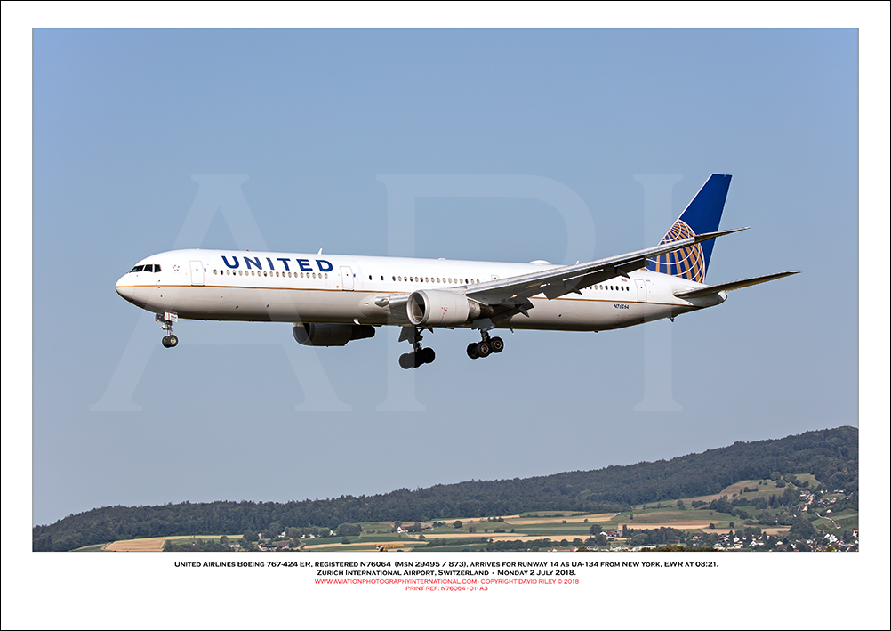 N76064 - United Airlines Boeing 767-424 ER  (Msn 29495 Ln 873) - 01