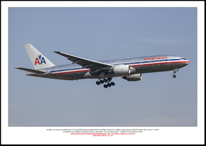 N761AJ- American Airlines Boeing 777-223 ER (Msn 31478 Ln 393) - 01