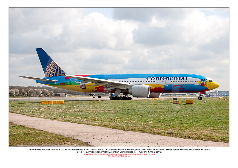 N77014 - Continental Airlines Boeing 777-224 ER (Msn 29862 Ln 253) - 02