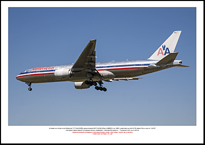 N772AN- American Airlines Boeing 777-223 ER (Msn 29580 Ln 198) - 01