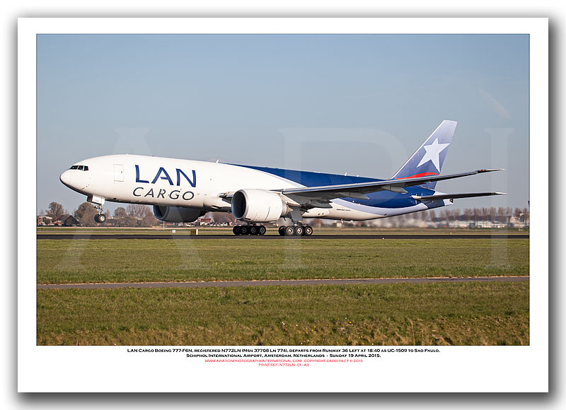 N772LN -  LAN Cargo Boeing 777-F6N (Msn  37708 Ln 774) - 01