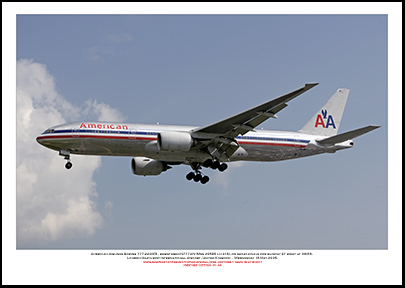 N777AN- American Airlines Boeing 777-223 ER (Msn 29585 Ln 218)  - 01