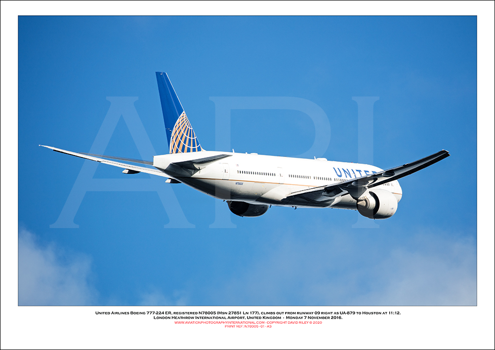 N78005 - United Airlines Boeing 777-224 ER   (Msn  27851 Ln 177) - 01
