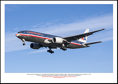 N781AN- American Airlines Boeing 777-223 ER (Msn 29586 Ln 266)  - 01