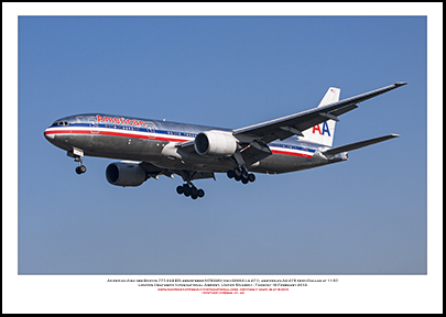 N783AN- American Airlines Boeing 777-223 ER  (Msn 30004 Ln 271  - 01