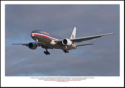 N784AN- American Airlines Boeing 777-223 ER   (Msn 29588 Ln 272)  - 01