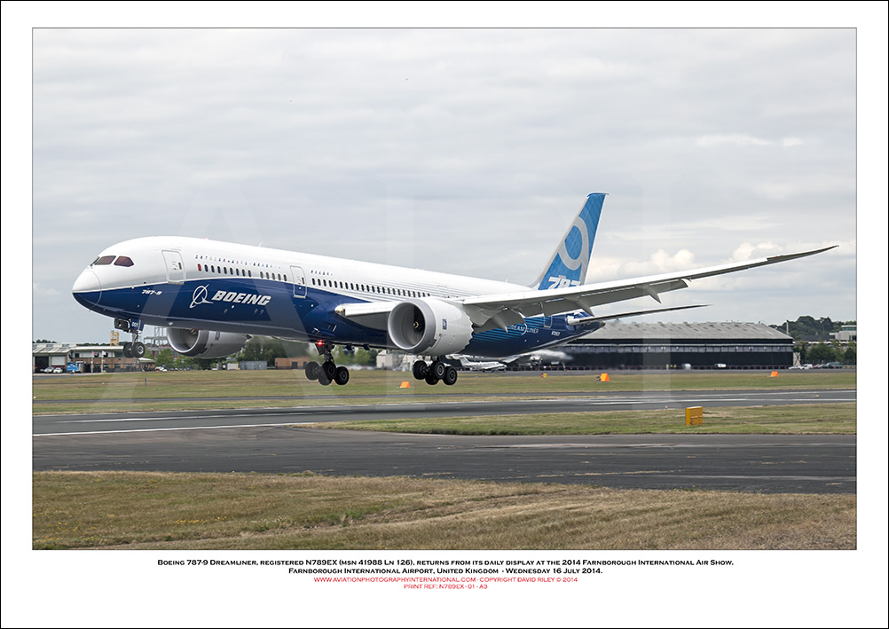 N789EX - Boeing 787-9 Dreamliner  (Msn 41988 Ln 126) - 01