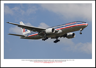 N790AN- American Airlines Boeing 777-223 ER  (Msn 30251 Ln 287 - 01
