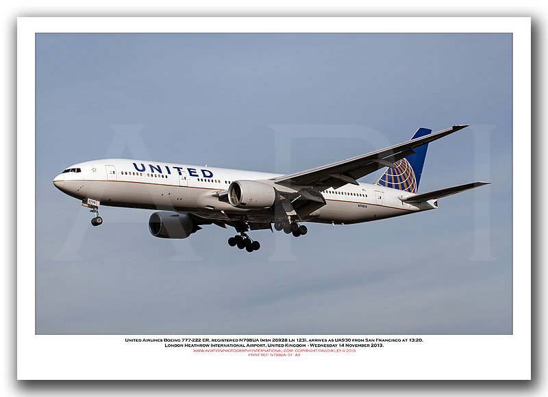 N798UA - United Airlines Boeing 777-222 ER (Msn 26928 Ln 123) - 01