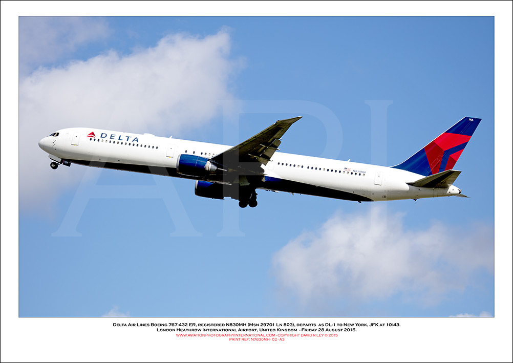 N830MH - Delta Air Lines Boeing 767-432 ER  (Msn 29710 Ln 803) - 02