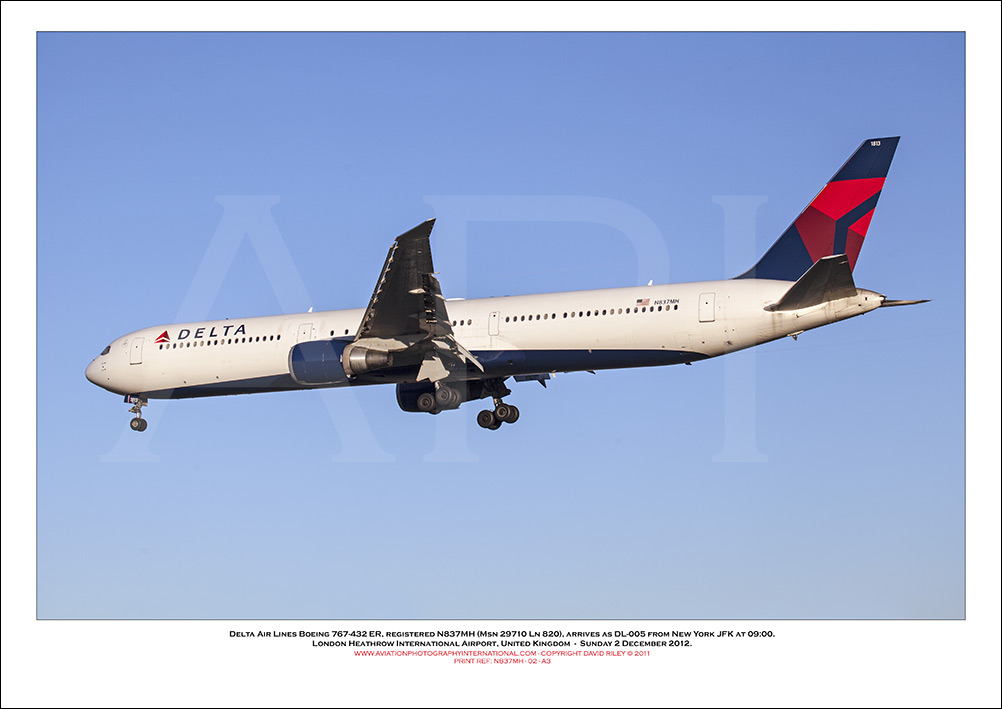 N837MH - Delta Air Lines Boeing 767-432 ER  (Msn 29710  Ln 820) - 02