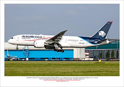 N961AM- AeroMexico Boeing 787-8  (Msn 35306 Ln 115) - 01