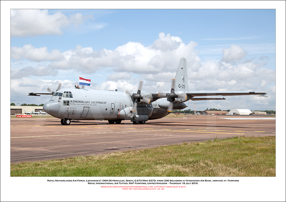 NETHERLANDS-G-273 - Royal Netherlands Air Force Lockheed C-130H-30 Hercules (Msn  382-5273) - 04