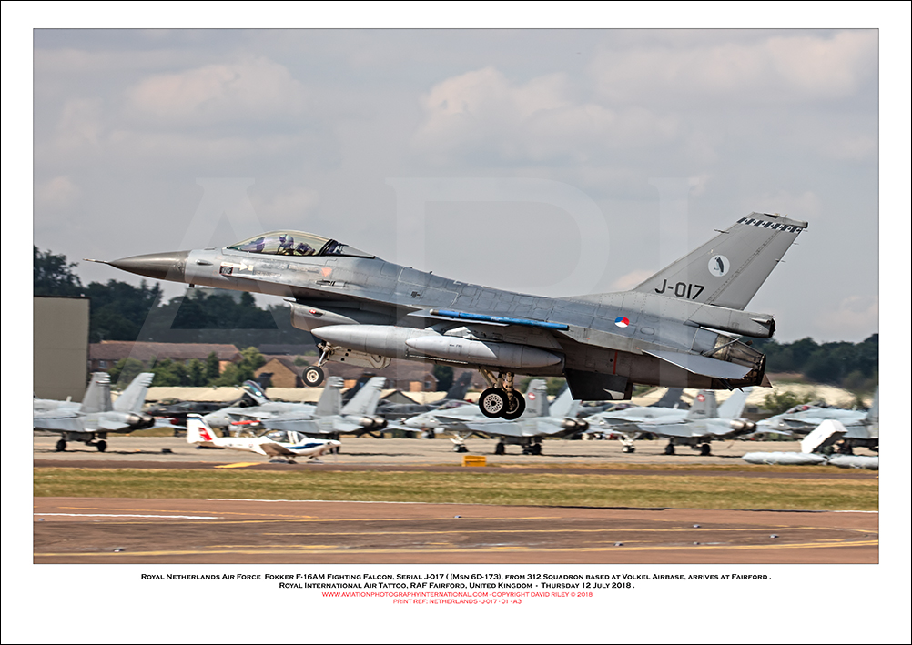 NETHERLANDS-J-017 - Royal Netherlands Air Force General Dynamics F-16AM Fighting Falcon (Msn 6D-93) - 01
