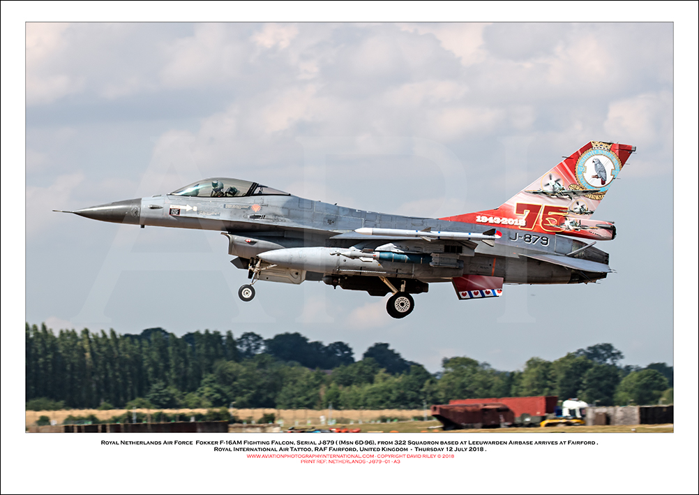 NETHERLANDS-J-879 - Royal Netherlands Air Force General Dynamics F-16AM Fighting Falcon (Msn 6D-96)- 01
