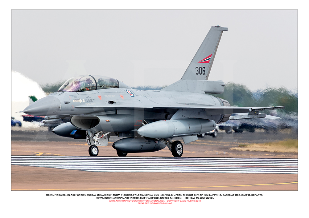 NORWAY-306 - Royal Norwegian Air Force General Dynamics F-16BM Fighting Falcon  (Msn 6l-6) - 01