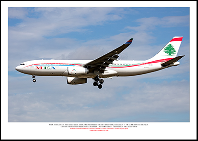 OD-MEC - MEA- Middle East Airlines Airbus A330-243  (Msn 998) - 01