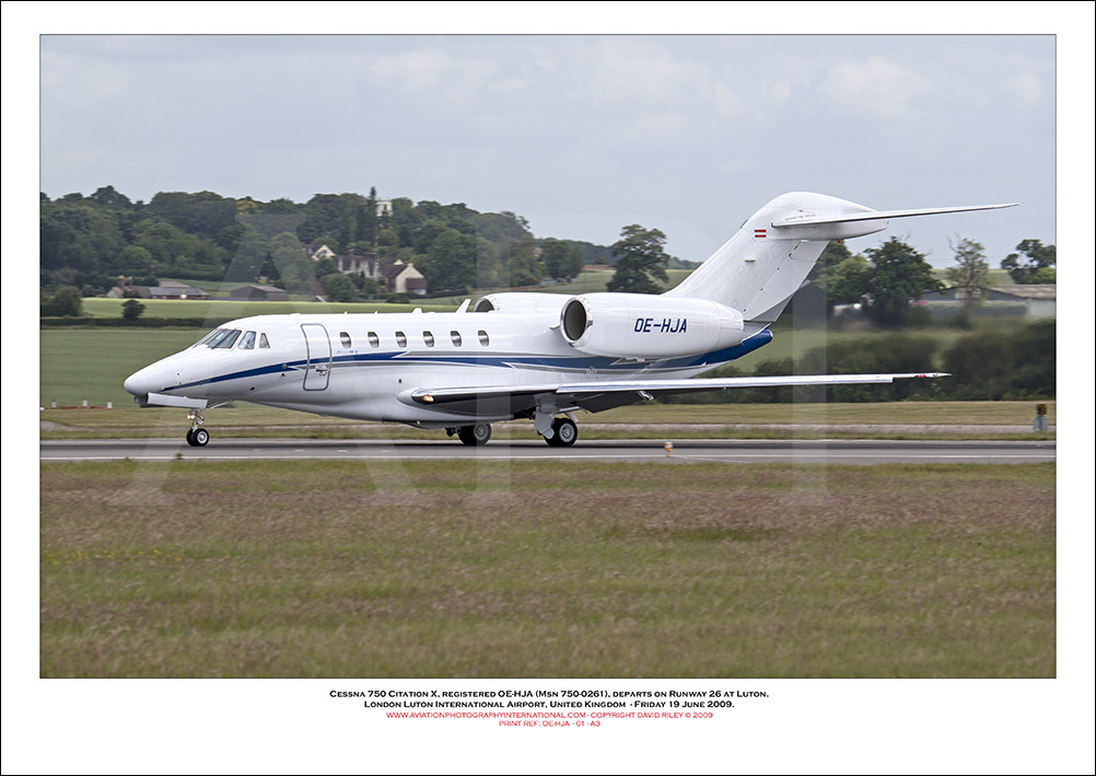 OE-HJA - Cessna 750 Citation X, (Msn 750-0261) - 01