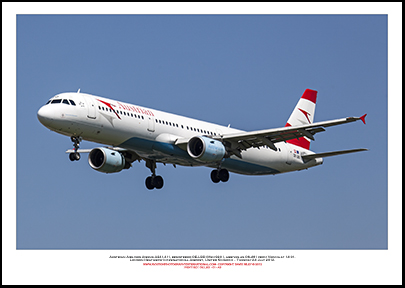 OE-LBD- Austrian Airbus A321-211  (Msn 920) - 01