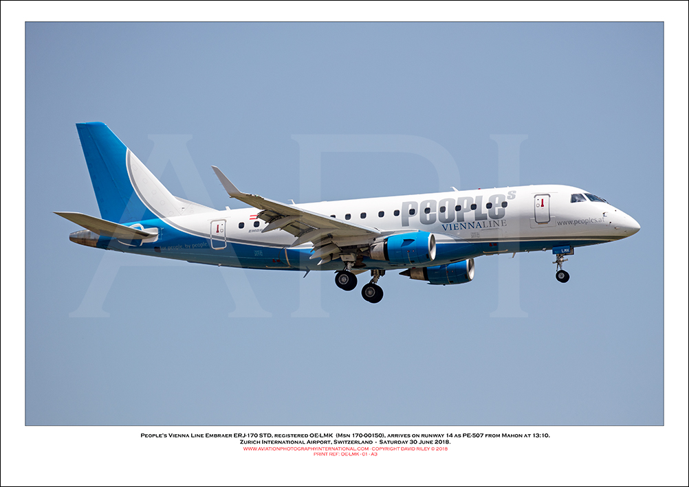 OE-LMK -People�s Viennaline Embraer ERJ-170 STD  (Msn  170-00150) - 01