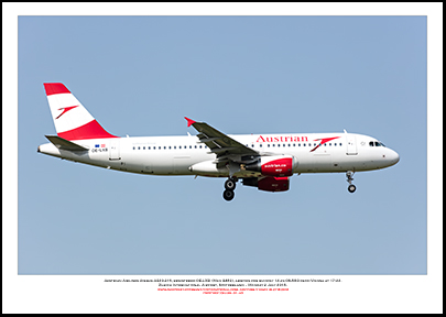 OE-LXB- Austrian Airbus A320-216  (Msn 3482) - 01