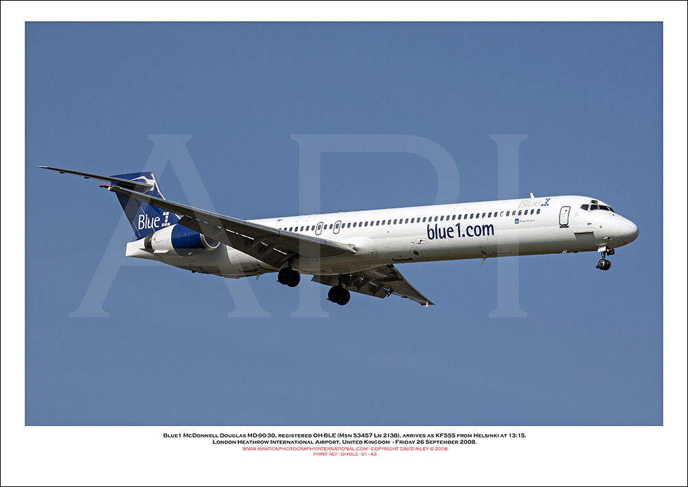 OH-BLE -Blue1 McDonnell Douglas MD-90-30  (Msn 53457 Ln 2138)) - 01