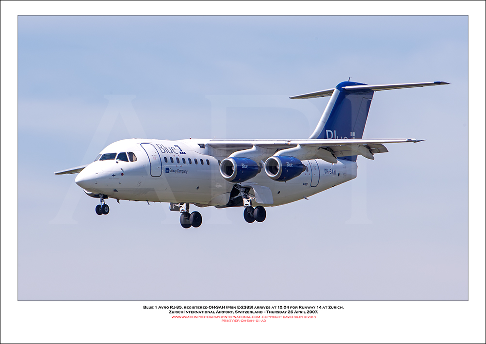 OH-SAH - Blue 1 Avro RJ-85 (Msn 2383) - 01
