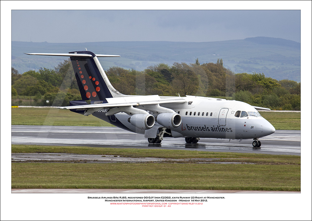 OO-DJY - Brussels Airlines BAe RJ85  (Msn E2302) - 01