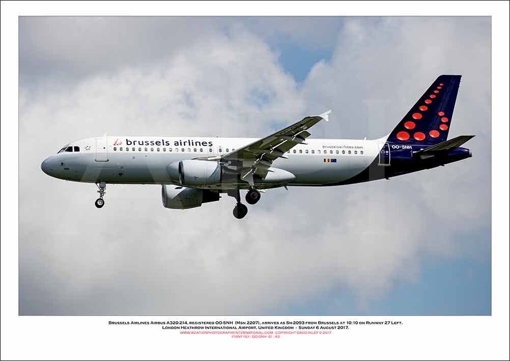 OO-SNH - Brussels Airlines Airbus A320-214  (Msn 2207) - 01