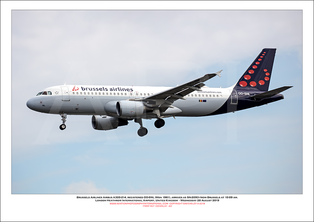 OO-SNL - Brussels Airlines Airbus A320-214  (Msn 1961) - 01