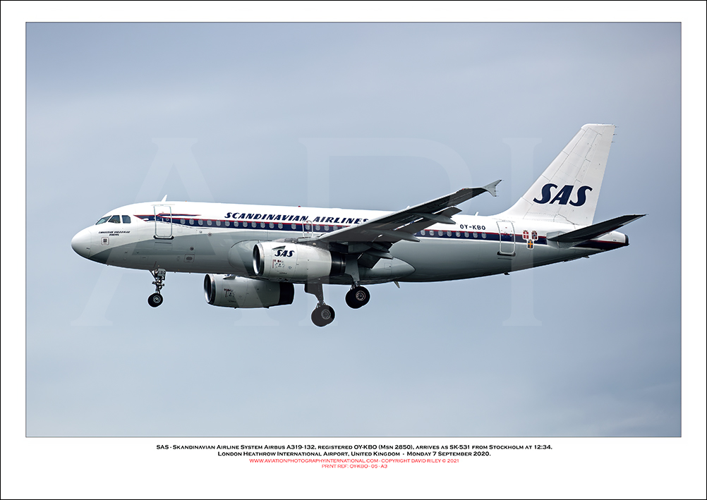 OY-KBO - SAS - Skandinavian Airlines Airbus A319-132  (Msn 2850) - 05