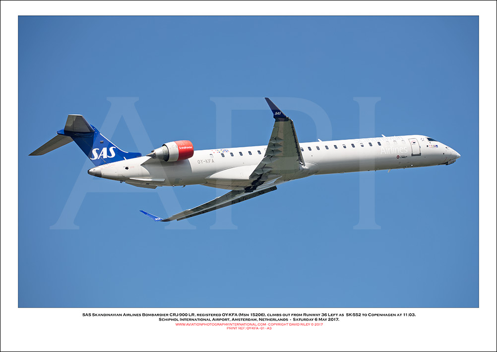 OY-KFA - SAS Skandinavian Airlines Bombardier CRJ-900 LR (Msn 15206) - 01