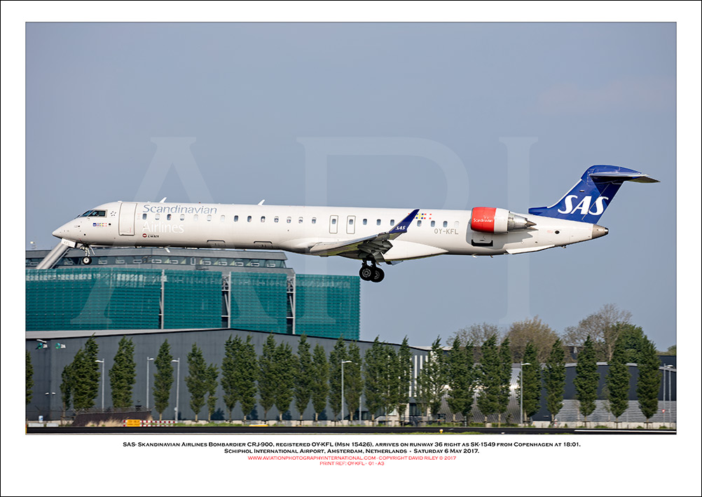 OY-KFL - SAS Skandinavian Airlines Bombardier CRJ-900 (Msn 15426) - 01