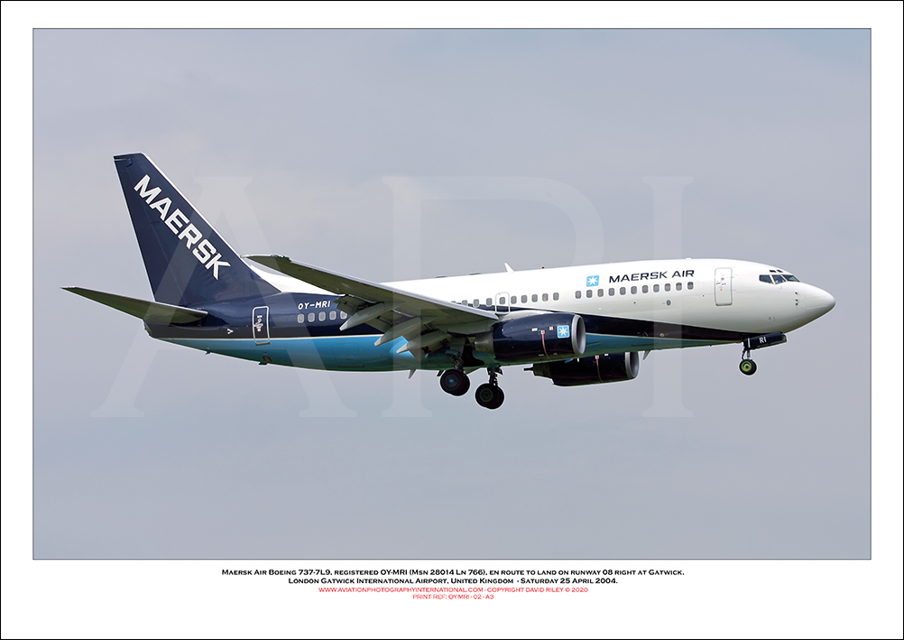 OY-MRI- Maersk Air Boeing 737-7L9 (Msn 28014 Ln 766) - 02