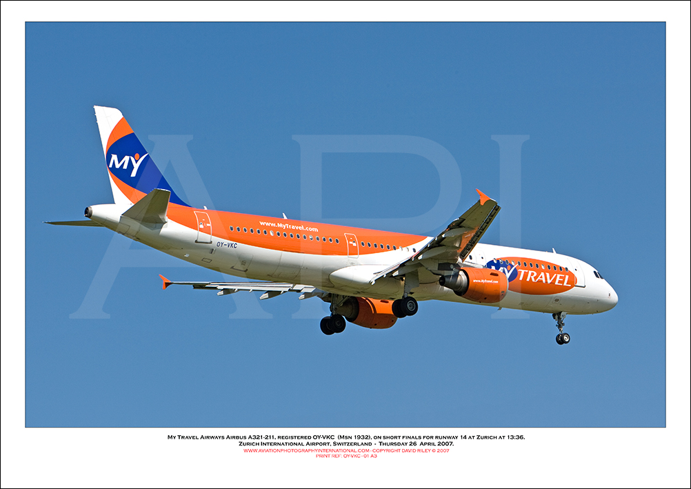 OY-VKC - My Travel Airways Airbus A321-211  (Msn 1932) - 01