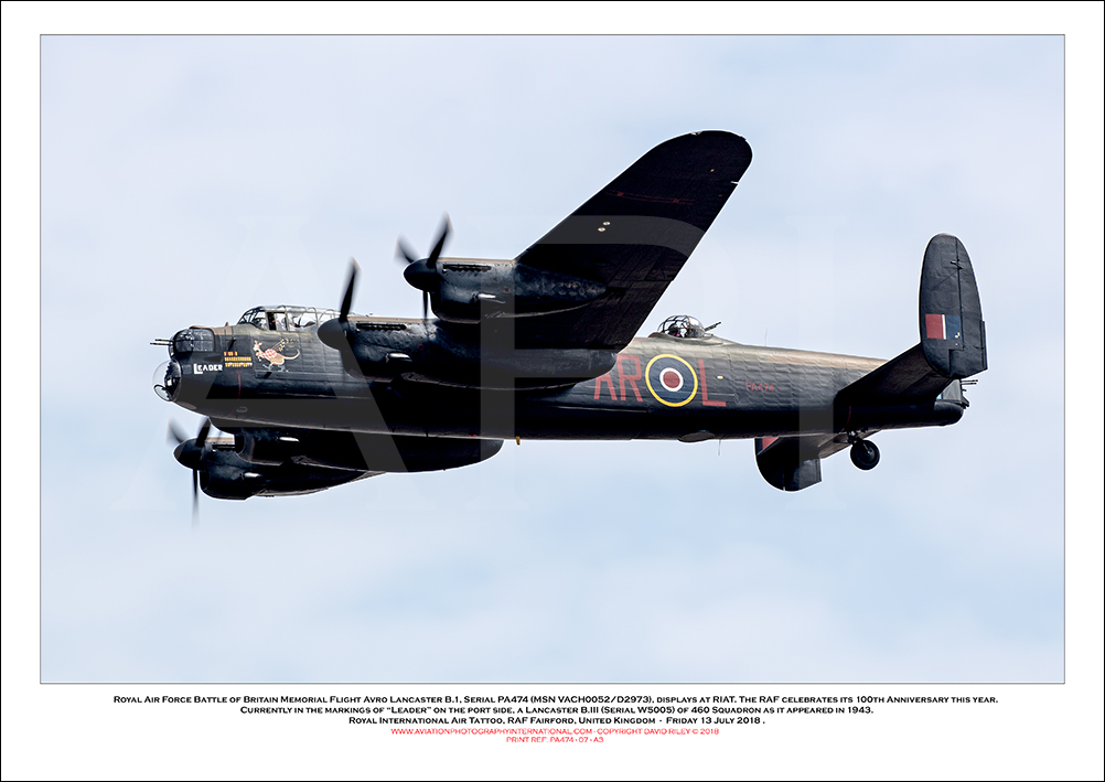 PA474 - Royal Air Force Battle of Britain Memorial Flight Avro Lancaster B.1 (Msn VACH0052/D2973) - 07