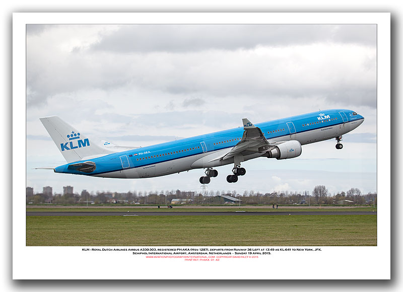 PH-AKA - KLM - Royal Dutch Airlines Airbus A330-303 (Msn 1287) - 01