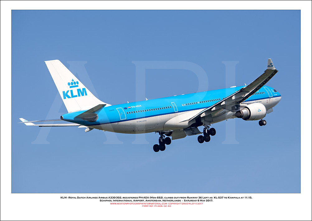 PH-AOA - KLM - Royal Dutch Airlines Airbus A330-203 (Msn 682) - 02