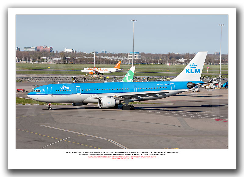 PH-AOC - KLM - Royal Dutch Airlines Airbus A330-203 (Msn 703) - 01