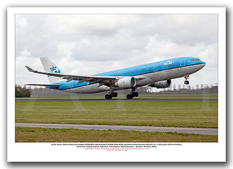 PH-AOK - KLM - Royal Dutch Airlines Airbus A330-203 (Msn 834) - 01